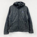 Patagonia　パタゴニア　ナノ・パフ・フーディ　キルティングジャケット　中綿入り　黒　ブラック　Lサイズ　古着