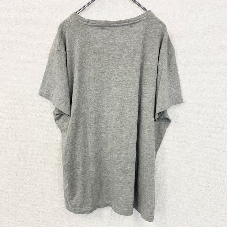 PETROL INDUSTRIES　半袖プリントTシャツ　5連プリント　アーチプリント　バイク　灰色　グレー　2XLサイズ　古着