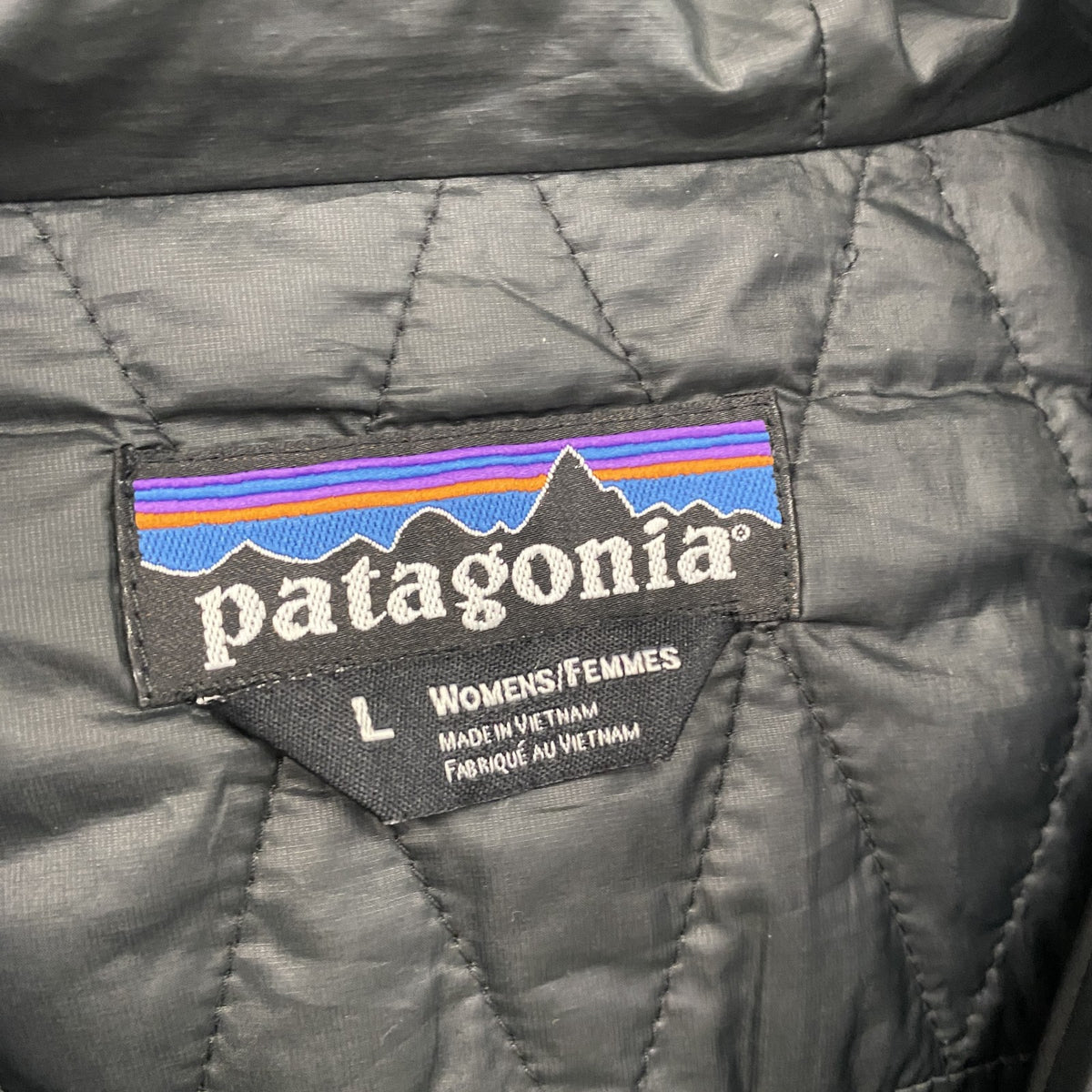 Patagonia　パタゴニア　ナノ・パフ・フーディ　キルティングジャケット　中綿入り　黒　ブラック　Lサイズ　古着