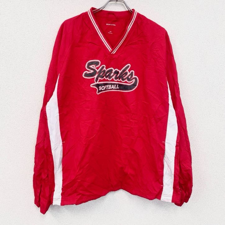 SPORT‐TEK　プルオーバージャケット　赤　レッド　2XL　古着
