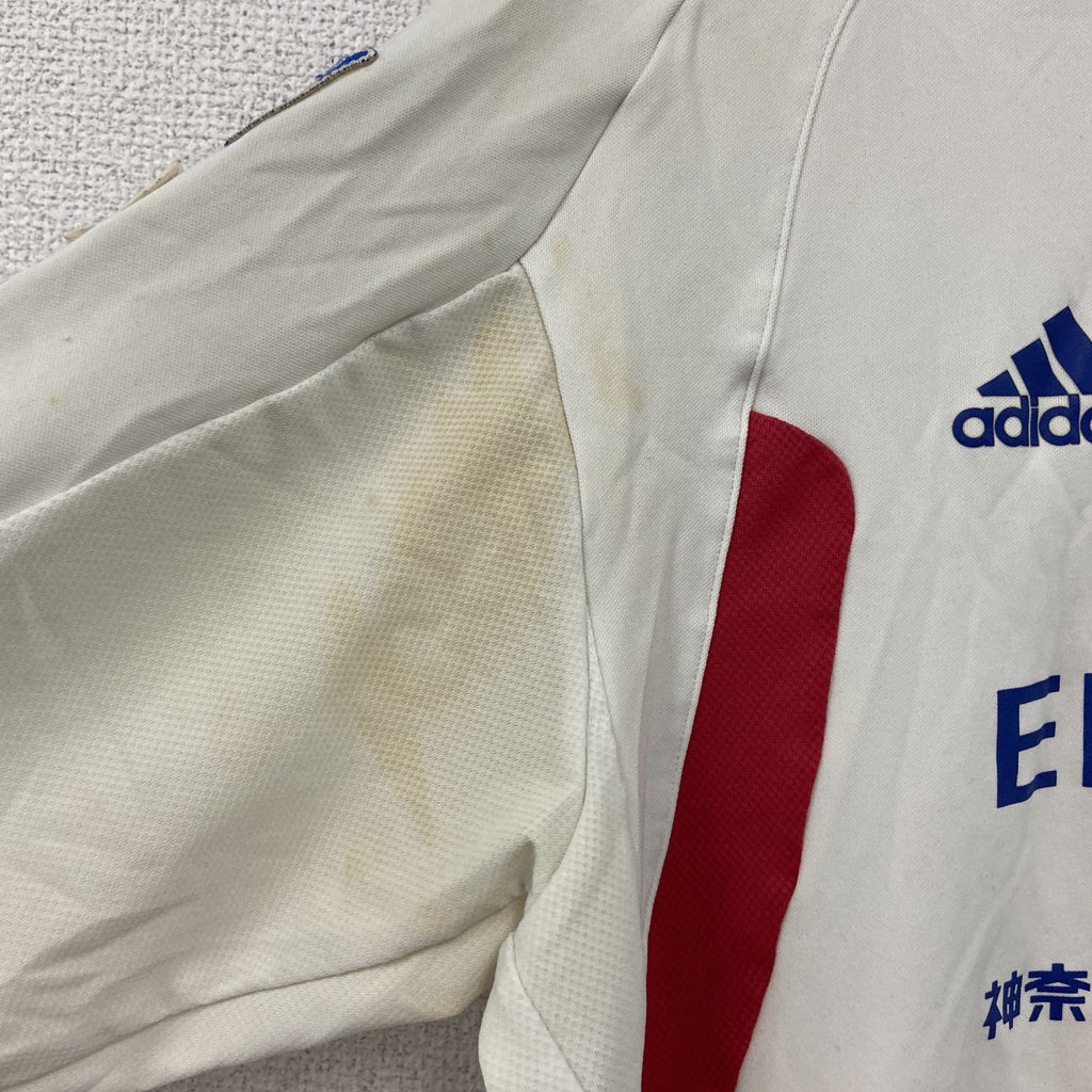 adidas　アディダス　横浜Fマリノス　長袖Tシャツ/ロンT　ユニフォーム　白　ホワイト　古着