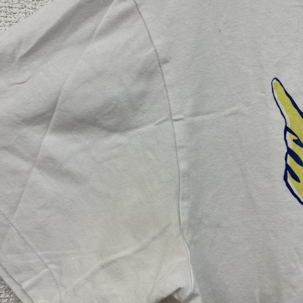 Cabane de ZUCCa　カバンドズッカ　半袖プリントTシャツ　シングルステッチ　白　ホワイト　古着