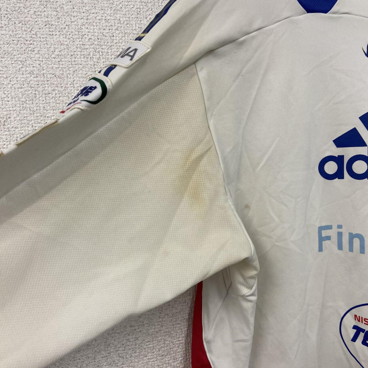 adidas　アディダス　横浜Fマリノス　長袖Tシャツ/ロンT　ユニフォーム　白　ホワイト　古着
