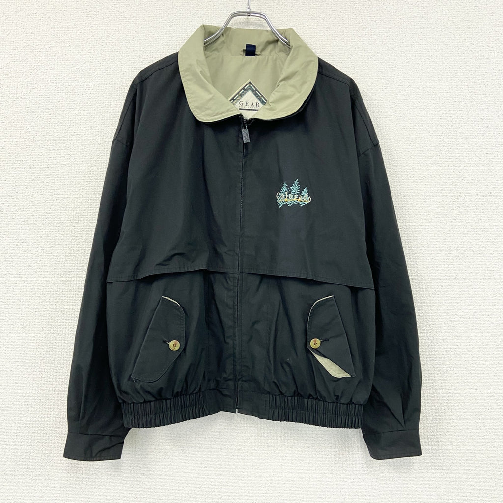 GEAR FOR SPORTS　フルジップジャケット　黒　ブラック　XLサイズ　古着