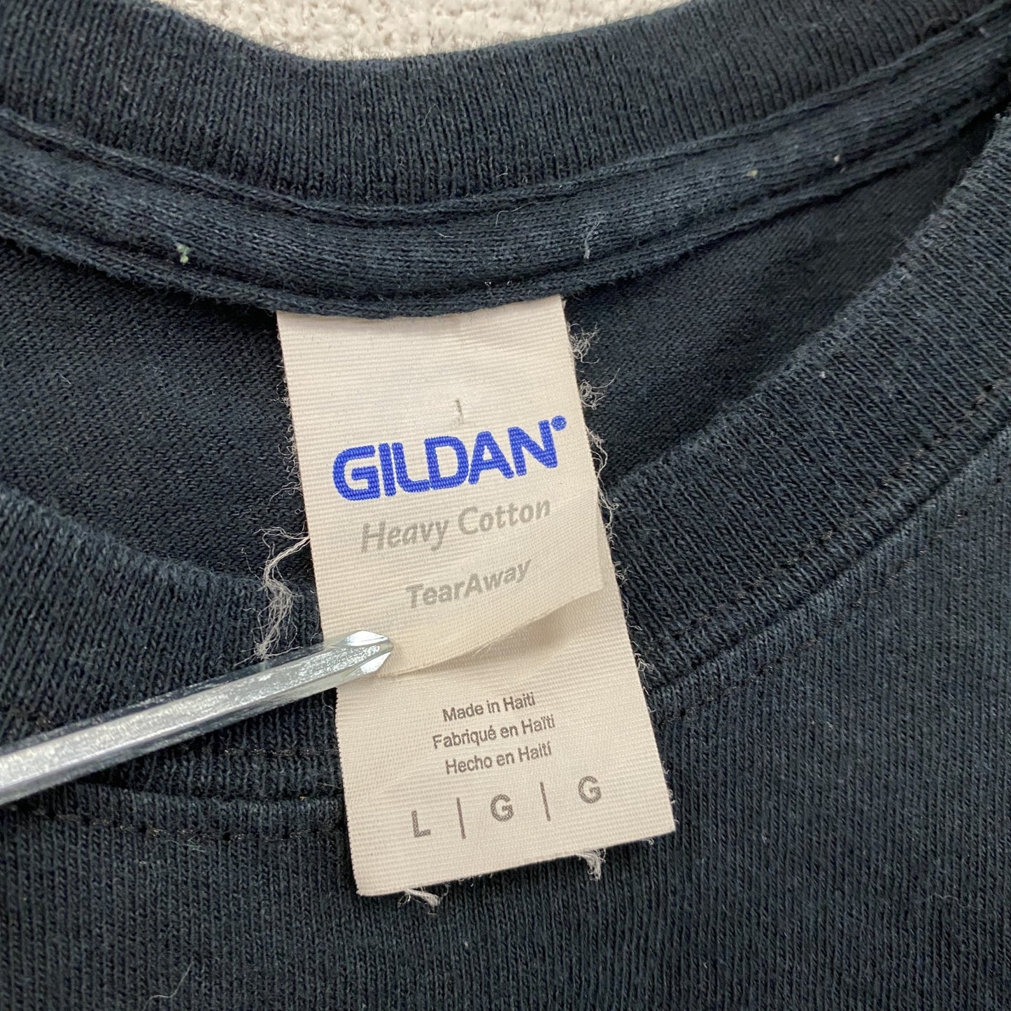 GILDAN　ギルダン　半袖アニマルプリントTシャツ　ナマケモノ　黒　ブラック　Lサイズ