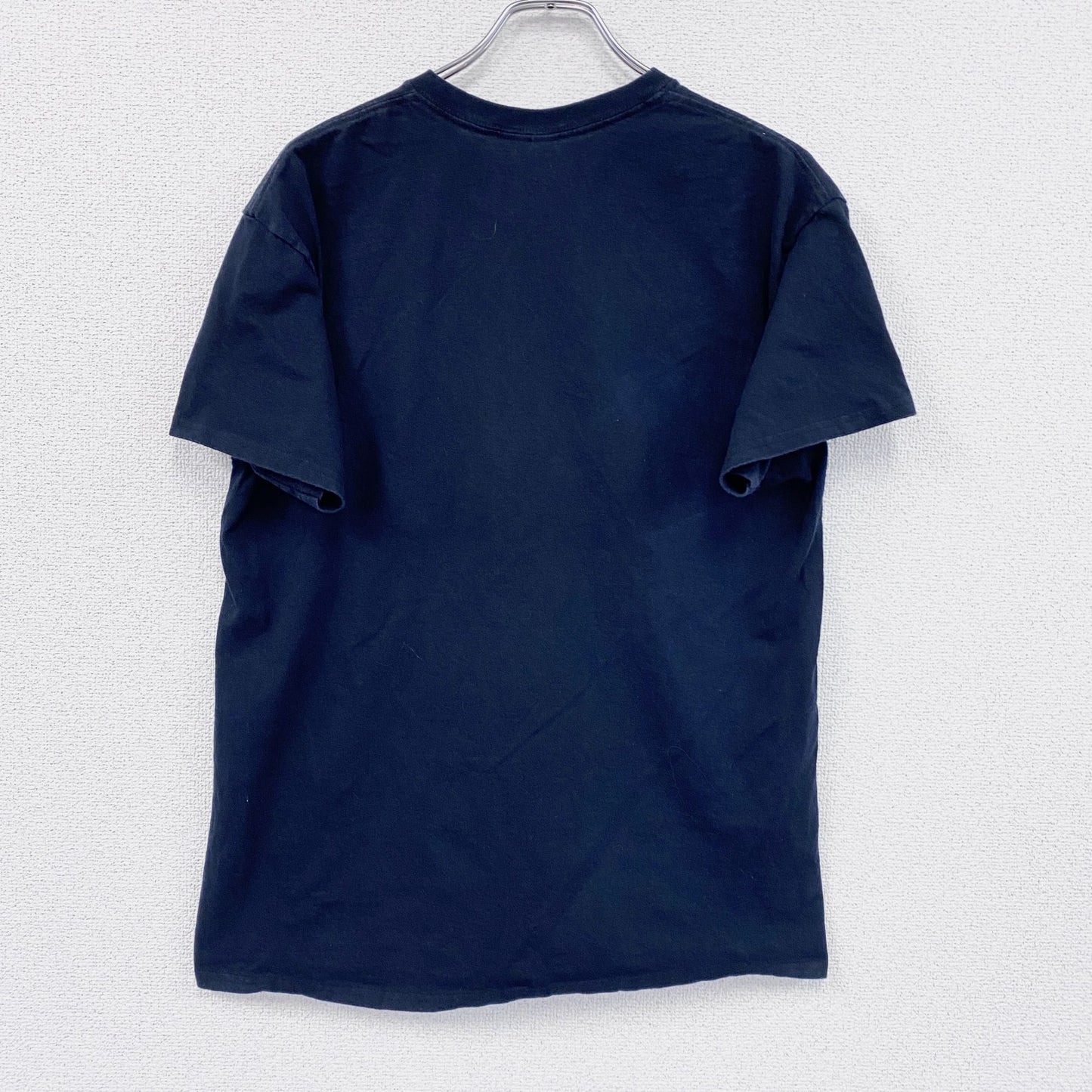 GILDAN　ギルダン　半袖アニマルプリントTシャツ　ナマケモノ　黒　ブラック　Lサイズ