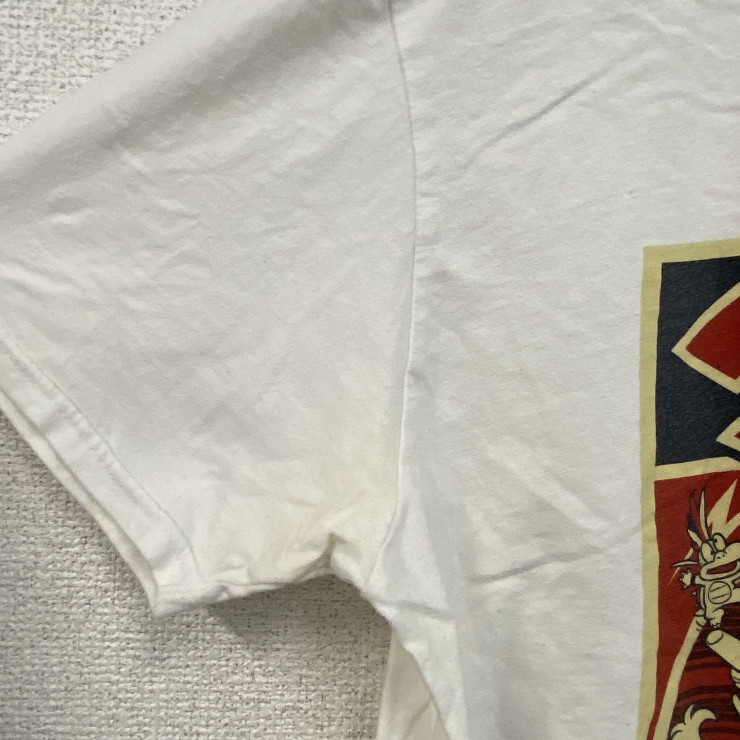 Nintendo　任天堂　SUPER MARIO　スーパーマリオ　半袖プリントTシャツ　白　ホワイト　Lサイズ