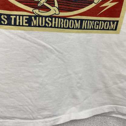 Nintendo　任天堂　SUPER MARIO　スーパーマリオ　半袖プリントTシャツ　白　ホワイト　Lサイズ