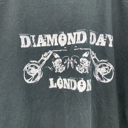 GILDAN　ギルダン　DIAMOND DAY　半袖プリントTシャツ　黒　ブラック　XLサイズ