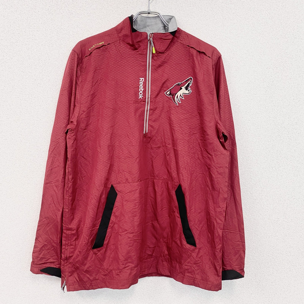 Reebok　リーボック　トラックジャケット/ジャージ　赤　レッド　Mサイズ　古着