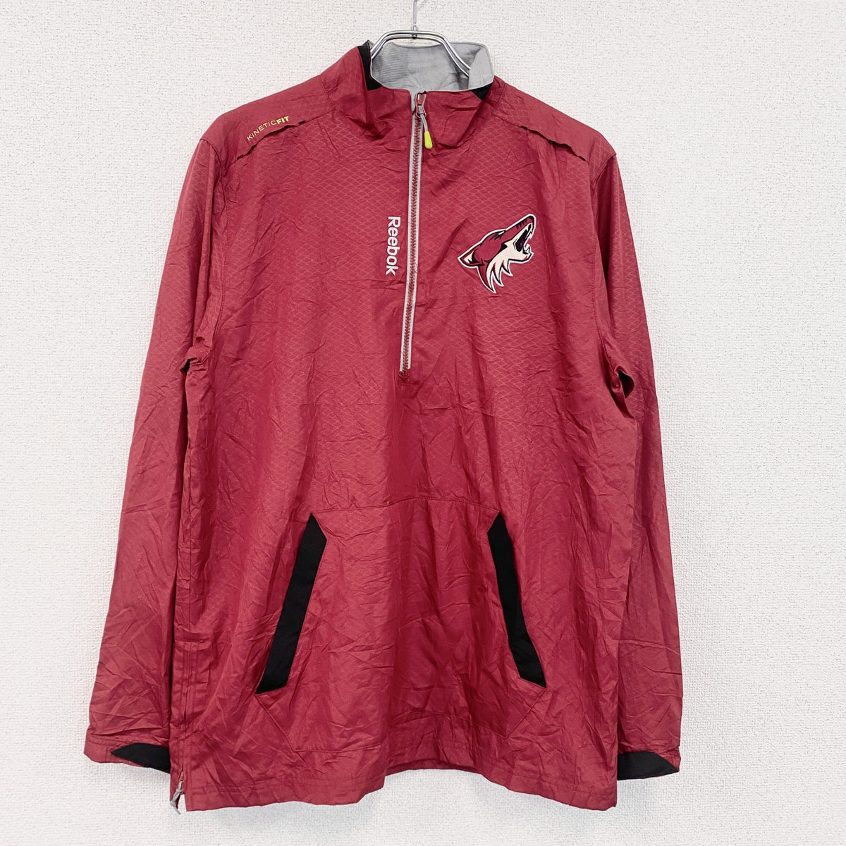 Reebok　リーボック　トラックジャケット/ジャージ　赤　レッド　Mサイズ　古着