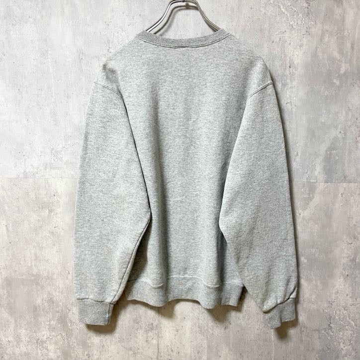 JERZEES　FLORIDA　長袖プリントスウェット　トレーナー　グレー　灰色　クルーネック　秋冬服　Sサイズ　古着