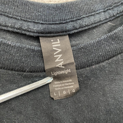 ANVIL　半袖プリントTシャツ　黒　ブラック　Lサイズ