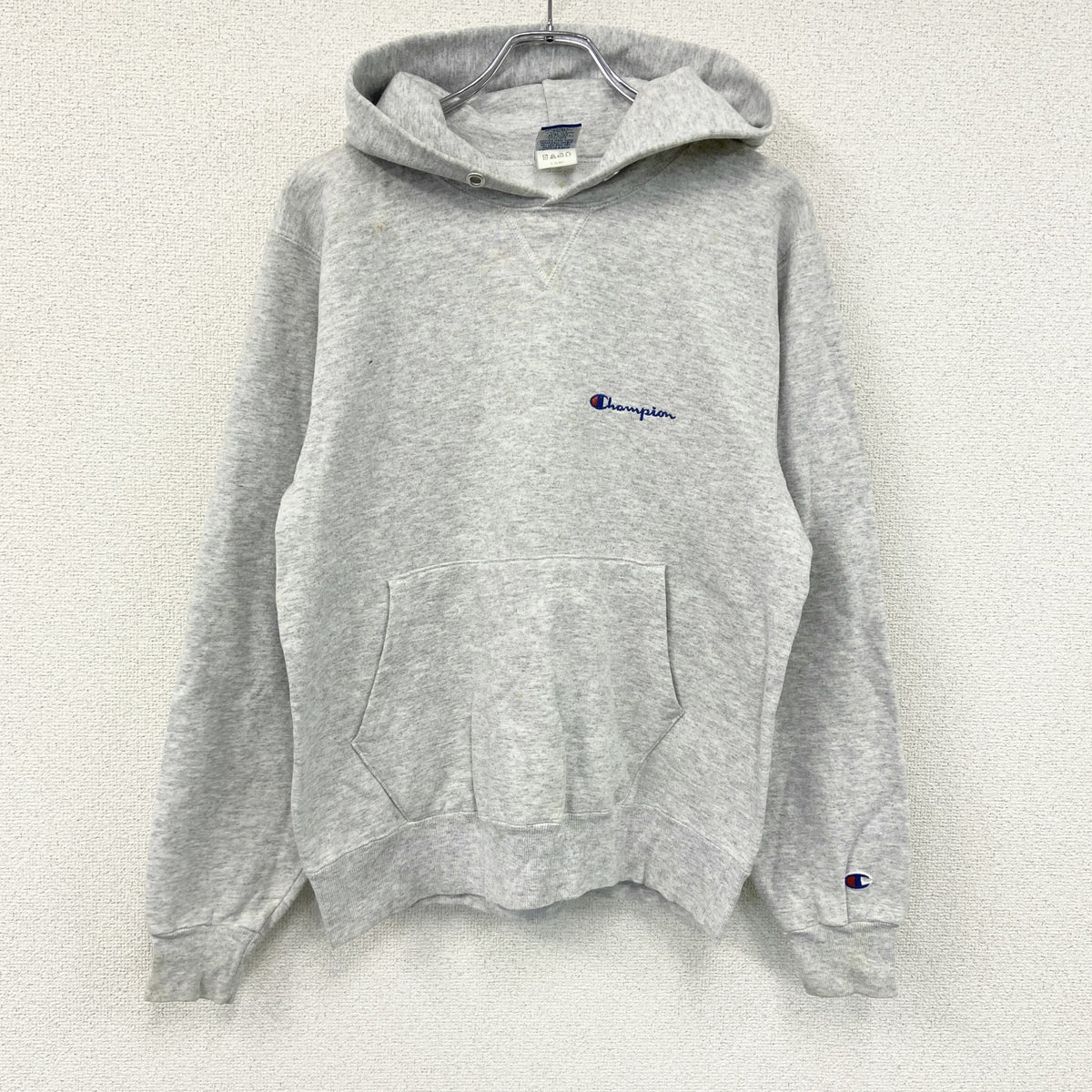 Champion　チャンピオン　スウェットパーカー/フーディー　霜降りグレー　Mサイズ　古着