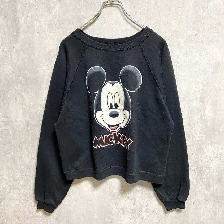 古着 used　Disney　MICKEY UNLIMITED　ミッキー　90s　USA製　長袖スウェット　トレーナー　Mサイズ