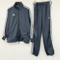 adidas　アディダス　ジャージセットアップ　トラックジャケット　トラックパンツ　紺　ネイビー　Mサイズ　古着