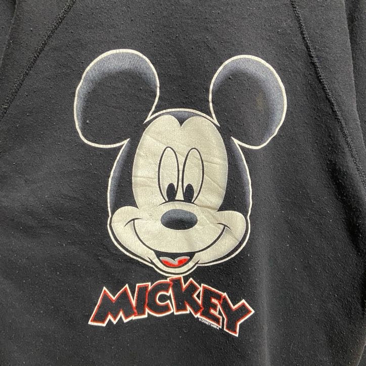 古着 used　Disney　MICKEY UNLIMITED　ミッキー　90s　USA製　長袖スウェット　トレーナー　Mサイズ