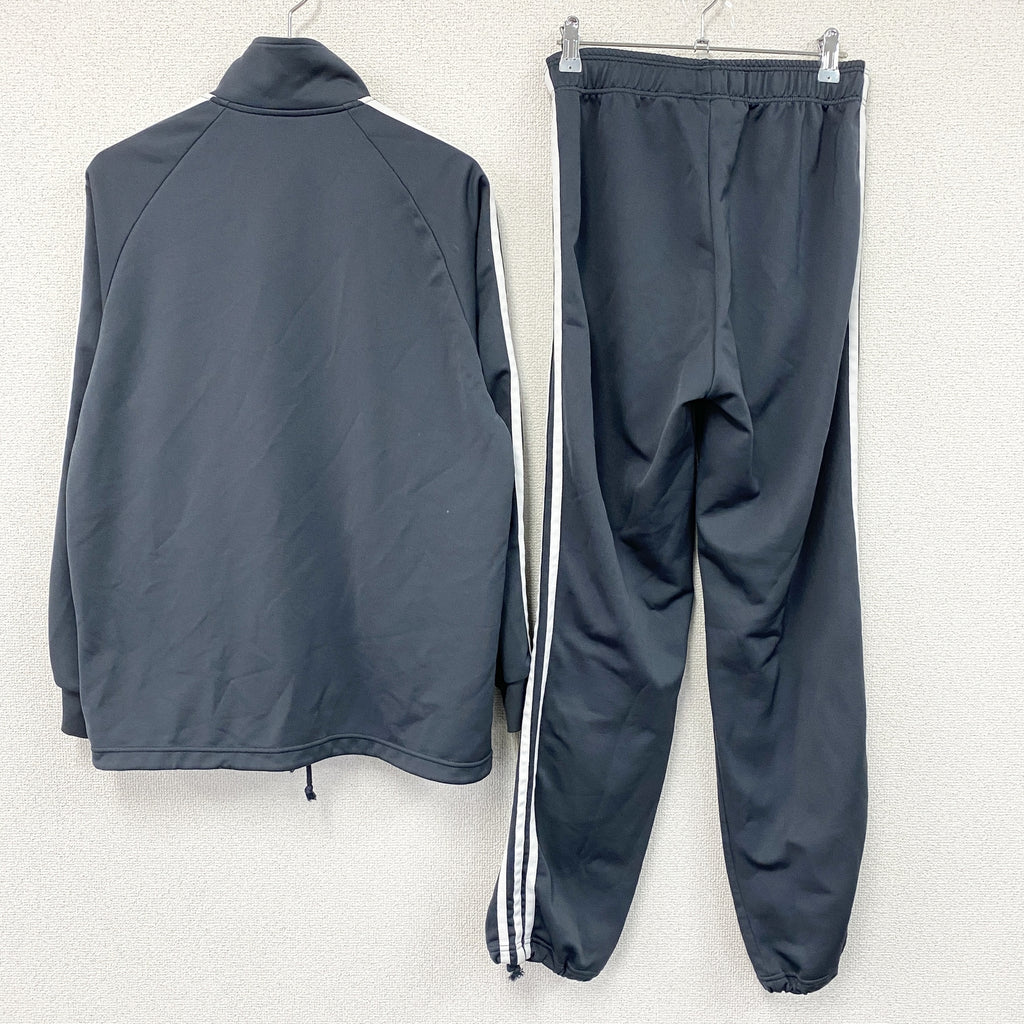 adidas　アディダス　ジャージセットアップ　トラックジャケット　トラックパンツ　紺　ネイビー　Mサイズ　古着