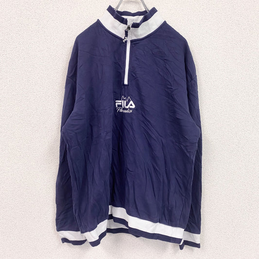 FILA　フィラ　ハーフジップスウェット/トレーナー　紺　ネイビー　Mサイズ