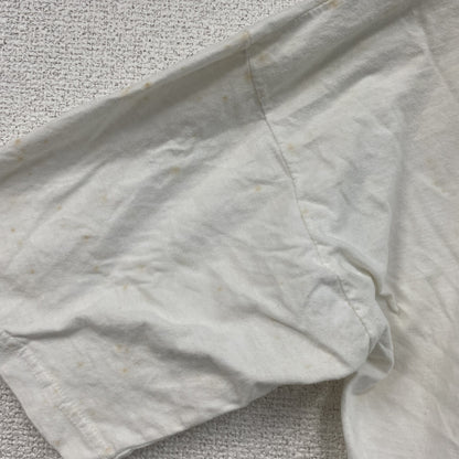 ～90s　Afhtan　半袖プリントTシャツ　ユーロヴィンテージ　白　ホワイト　Lサイズ