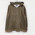 90s　Stussy　ステューシー　スウェットパーカー/フーディー　紺タグ　茶色　ブラウン　XLサイズ　　ヴィンテージ　古着