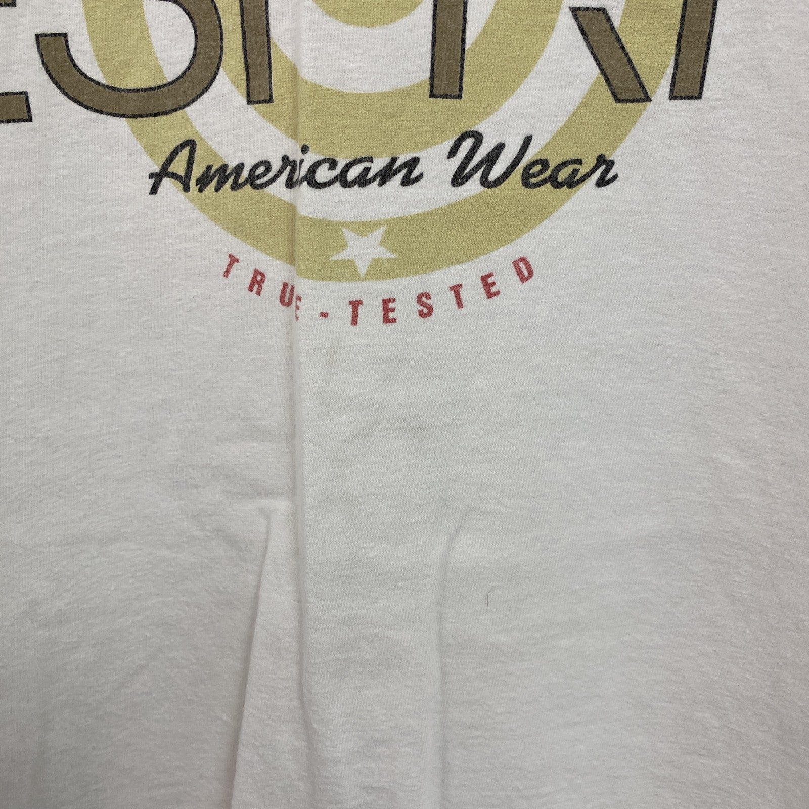 ～90s　ESPRIT　エスプリ　半袖プリントTシャツ　デカロゴ　シングルステッチ　ヴィンテージ　白　ホワイト　XLサイズ