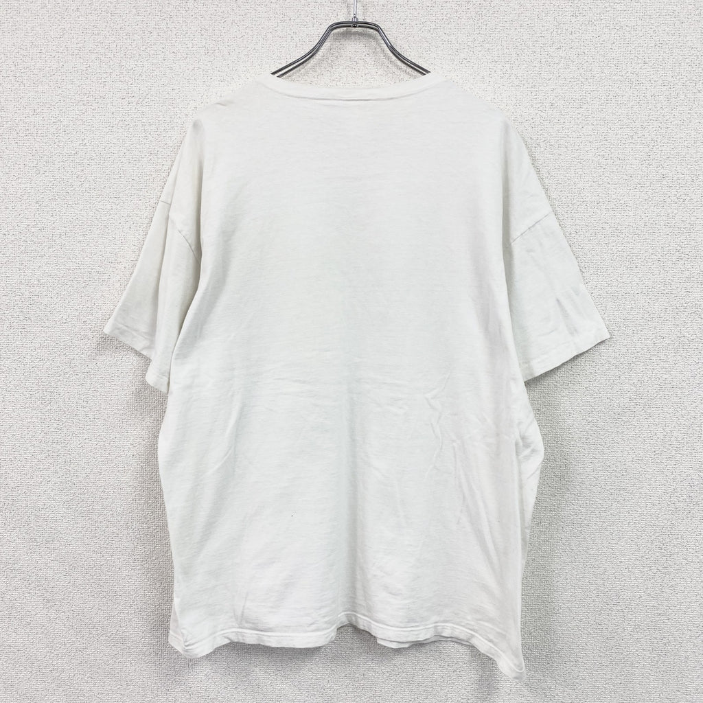 ～90s　ESPRIT　エスプリ　半袖プリントTシャツ　デカロゴ　シングルステッチ　ヴィンテージ　白　ホワイト　XLサイズ
