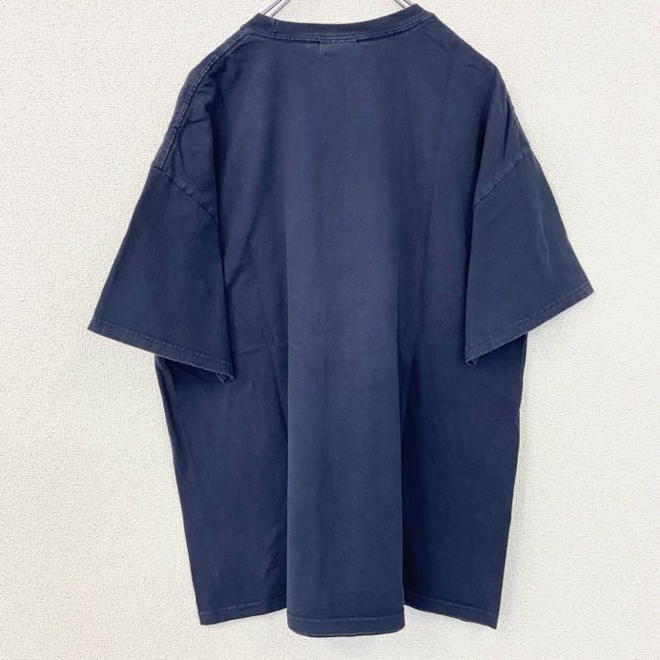 USA製　半袖プリントTシャツ　TEXAS　テキサス　鷹　eagle　ネイビー　紺　ヴィンテージ　XLサイズ　古着