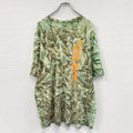 GILDAN　ギルダン　半袖プリントTシャツ　タイダイ柄　緑　グリーン　2XLサイズ　古着