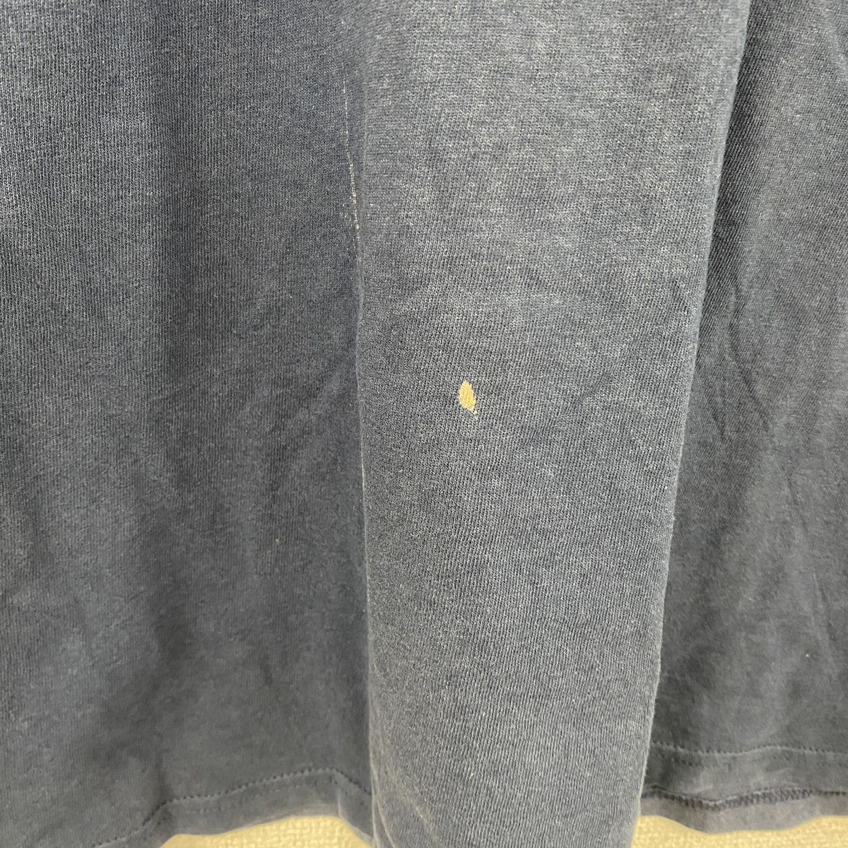 90s～　LEE　リー　半袖プリントTシャツ　フェード　デカロゴ　ヴィンテージ　紺　ネイビー　Lサイズ カットソー メンズ コットン 古着