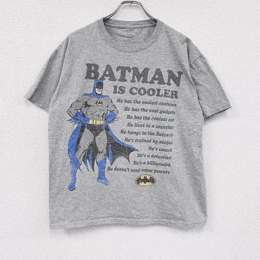 BATMAN　バットマン　半袖プリントTシャツ　灰色　グレー