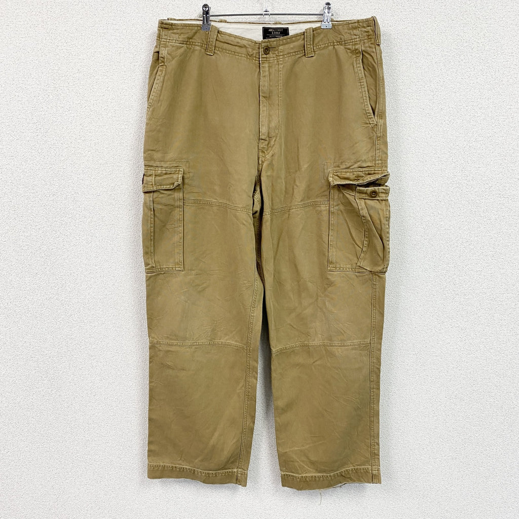 Abercrombie＆Fitch　アバクロンビー＆フィッチ　カーゴパンツ　ジップフライ　キャメル　38Rサイズ　古着