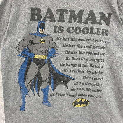 BATMAN　バットマン　半袖プリントTシャツ　灰色　グレー