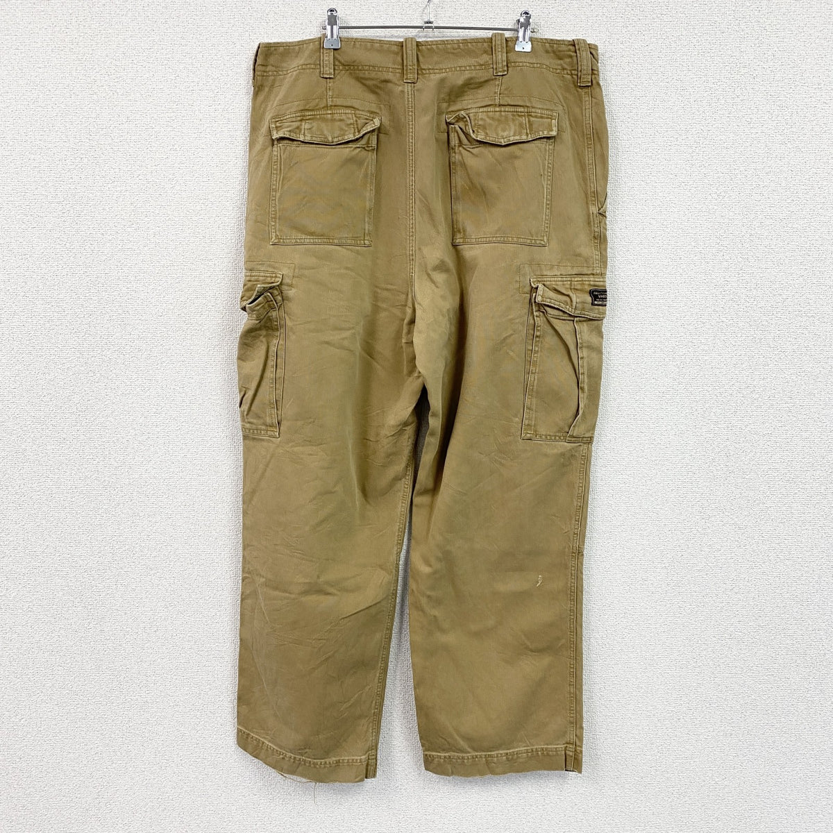 Abercrombie＆Fitch　アバクロンビー＆フィッチ　カーゴパンツ　ジップフライ　キャメル　38Rサイズ　古着