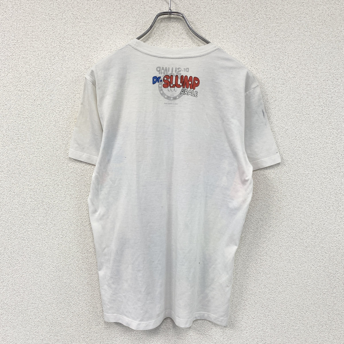 Dr.SLUMP ARALE　ドクタースランプアラレちゃん　半袖プリントTシャツ　マルチカラー　白　ホワイト　Mサイズ　古着
