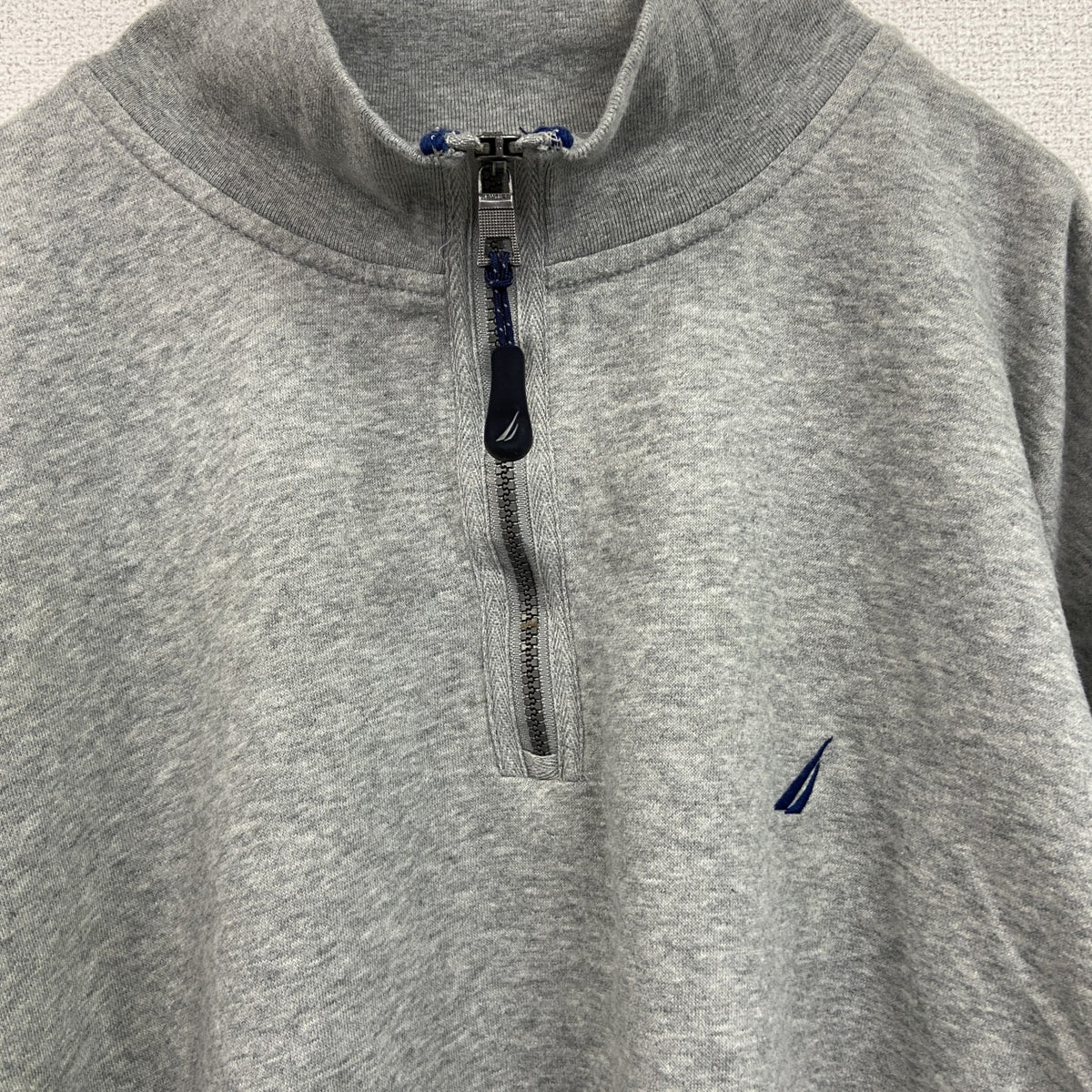 NAUTICA　ノーティカ　ハーフジッップスウェット/トレーナー　灰色　グレー　3XLサイズ　古着