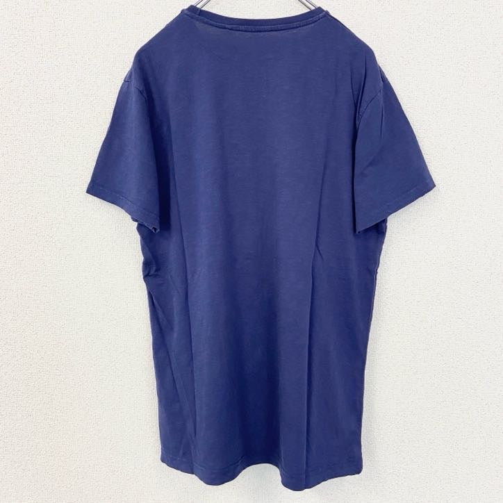 SUPERMAN　スーパーマン　マーベル　半袖プリントムービーTシャツ　DCコミックス　映画　ネイビー　紺　Lサイズ　古着