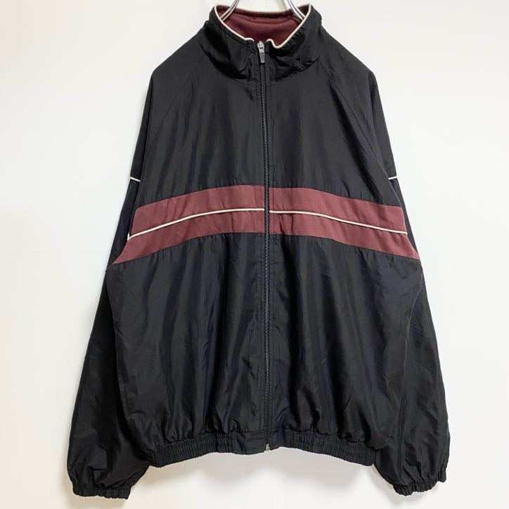 SIMPLY FOR SPORTS　長袖ハイネックブルゾン　ジップアップジャンパー　黒　ブラック　秋冬服　Lサイズ　古着