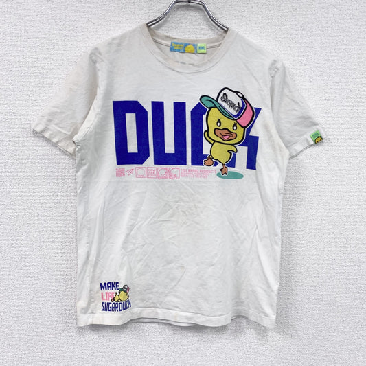 Sugar Duck　半袖プリントTシャツ　白　ホワイト　2XLサイズ