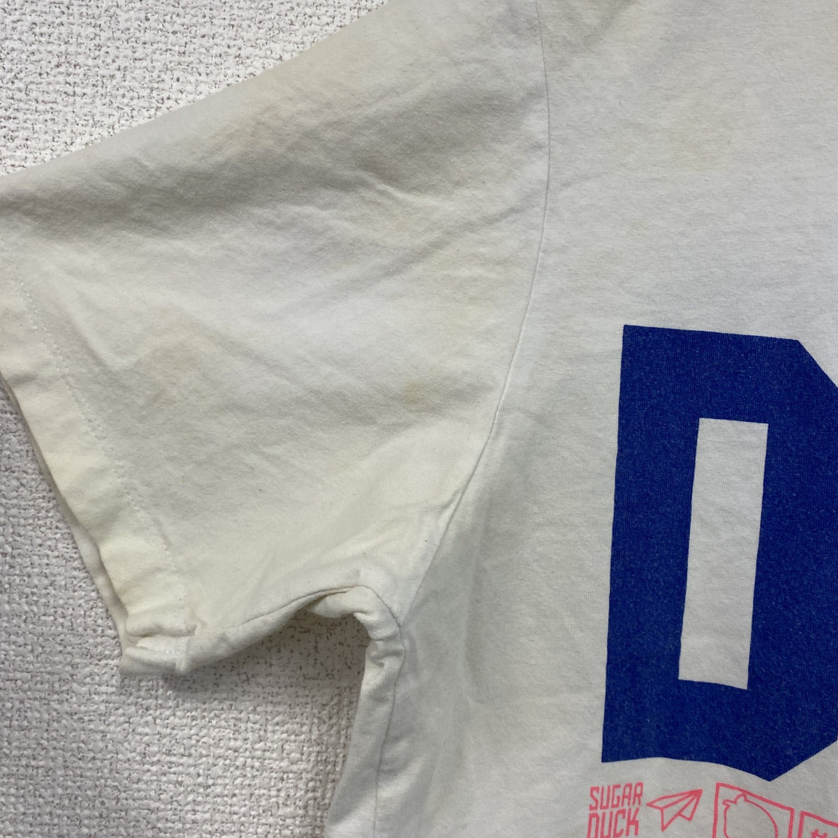 Sugar Duck　半袖プリントTシャツ　白　ホワイト　2XLサイズ　古着