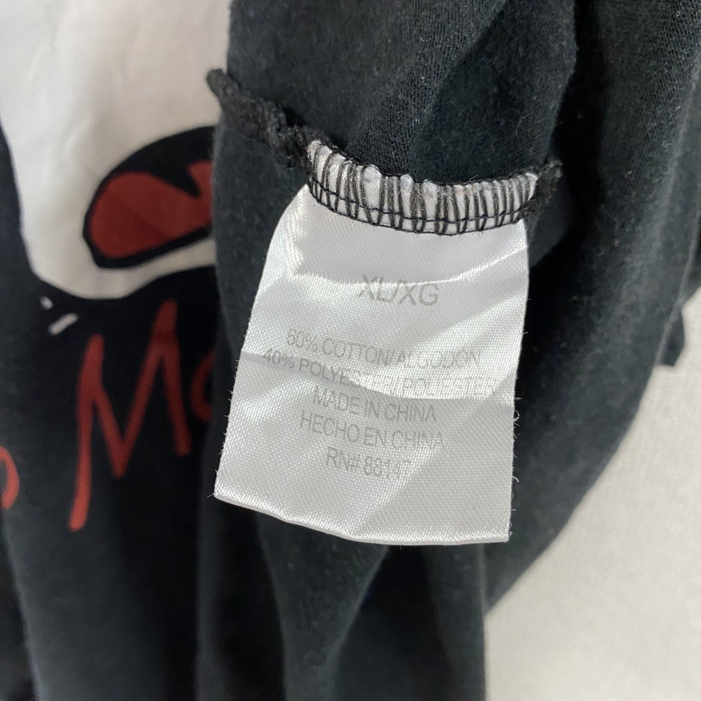 Disney　ディズニー　半袖プリントTシャツ　ミッキー　キャラクターデザイン　黒　ブラック　XLサイズ