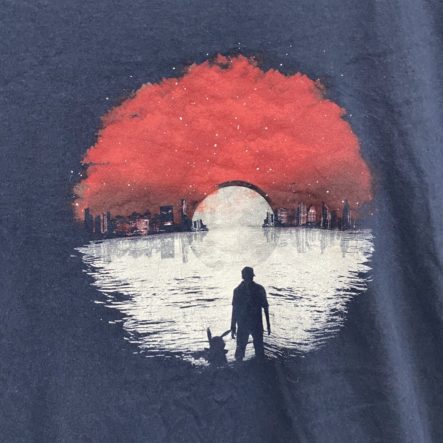 SOL’S　ソールズ　ポケットモンスター　ポケモン　半袖プリントTシャツ　紺　ネイビー　XLサイズ