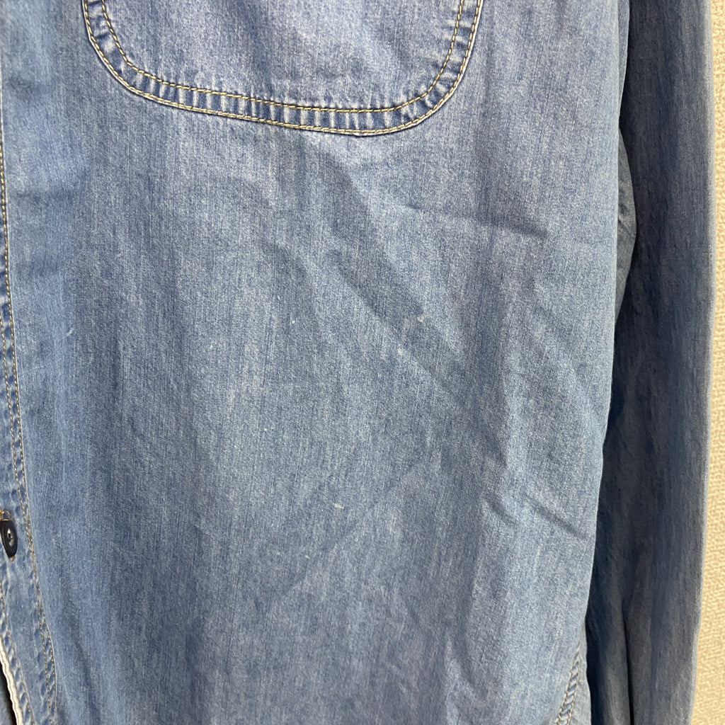 DIESEL　ディーゼル　長袖デニムシャツ　2つポケット　インディゴ　Lサイズ　古着