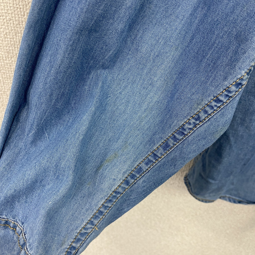 DIESEL　ディーゼル　長袖デニムシャツ　2つポケット　インディゴ　Lサイズ　古着
