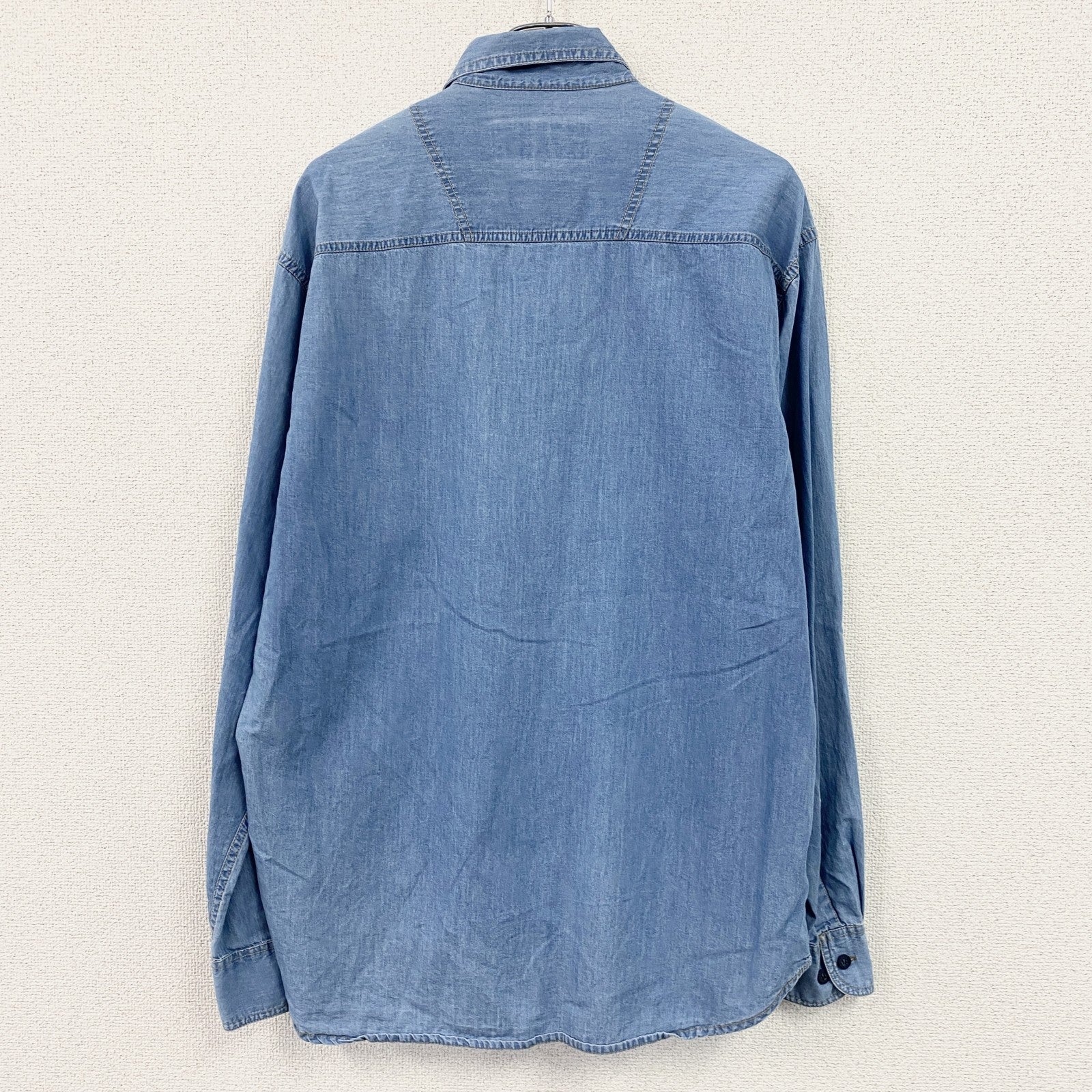 DIESEL　ディーゼル　長袖デニムシャツ　2つポケット　インディゴ　Lサイズ　古着