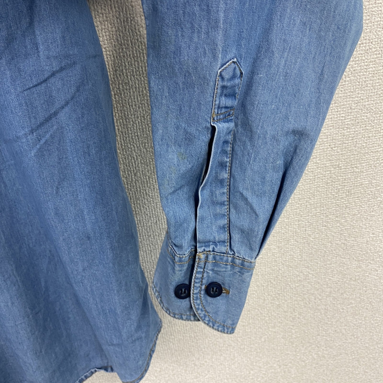 DIESEL　ディーゼル　長袖デニムシャツ　2つポケット　インディゴ　Lサイズ　古着