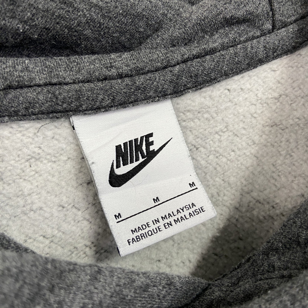 NIKE　ナイキ　スウェットパーカー/フーディー　スウッシュ　灰色　グレー　Mサイズ　古着