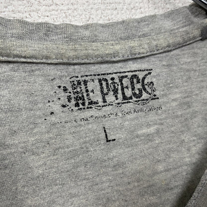 ONE PIECE　ワンピース　半袖プリントTシャツ　灰色　グレー　Lサイズ