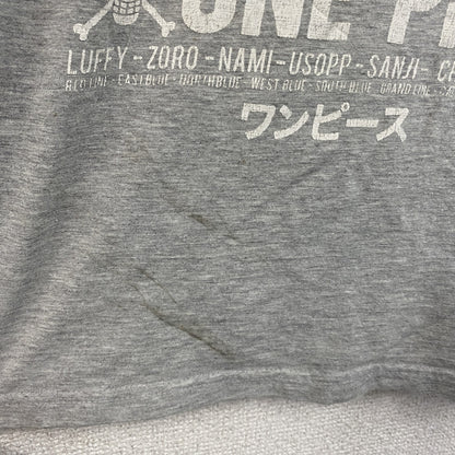 ONE PIECE　ワンピース　半袖プリントTシャツ　灰色　グレー　Lサイズ
