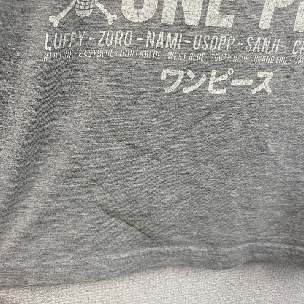 ONE PIECE　ワンピース　半袖プリントTシャツ　灰色　グレー　Lサイズ　古着